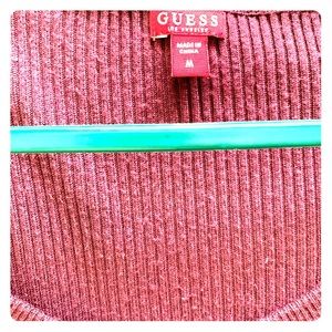 Long sleeved maroon shirt